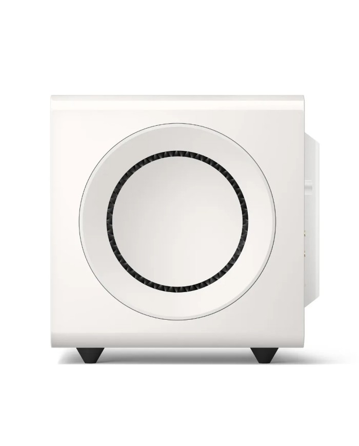 Subwoofer potente con cancellazione di forza Kef KC92 Bianco
