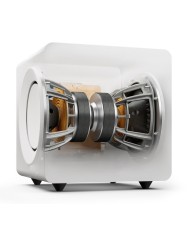 Subwoofer potente con cancellazione di forza Kef KC92 Bianco