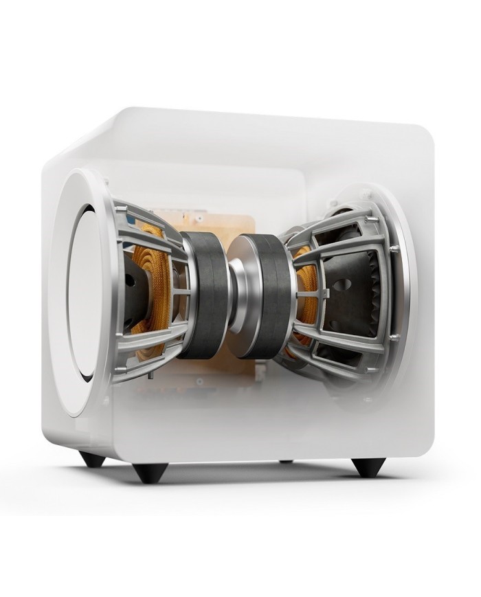 Subwoofer Dual Force-Cancelling  da 9" Kef KC92 Nero Laccato