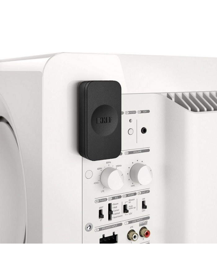 Subwoofer potente con cancellazione di forza Kef KC92 Bianco