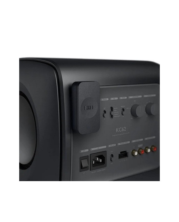 Subwoofer doppio woofer Uni-Core compatto Kef KC62 Nero Carbone