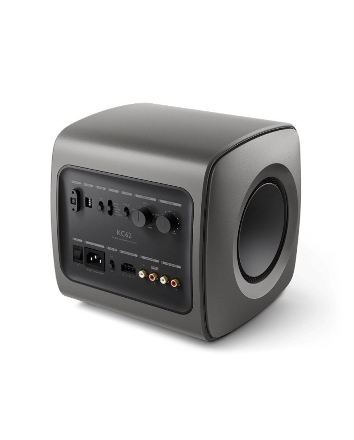 Subwoofer ultra potente compatto Uni-Core Kef KC62 Titanium