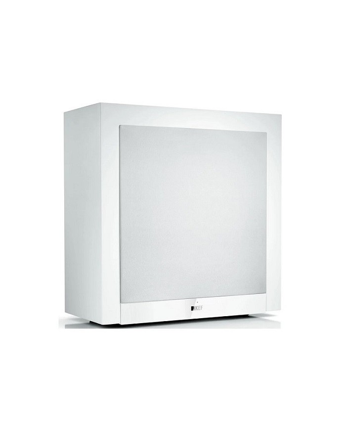 Subwoofer attivo sottile con woofer da 25 cm Kef T2 Bianco