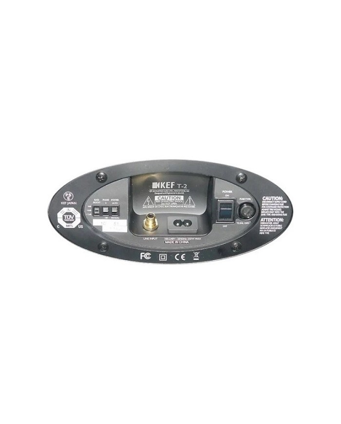 Subwoofer attivo sottile con woofer da 25 cm Kef T2 Bianco