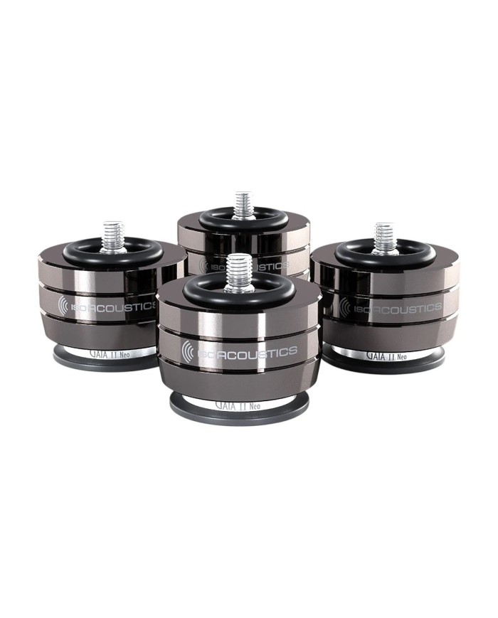 Piedini isolanti audio IsoAcoustics Gaia II Neo Dark Chrome