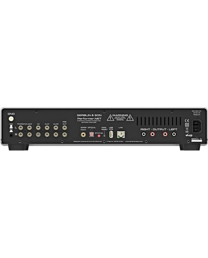 Amplificatore DAC Streamer Serblin & Son Performer NET Silver