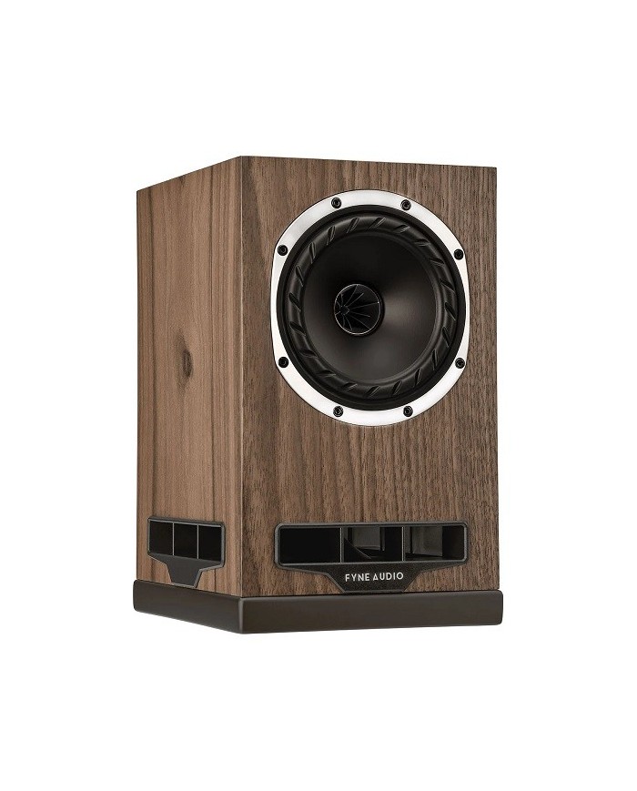 Bookshelf tecnologia IsoFlare BassTrax Fyne Audio F5S Walnut