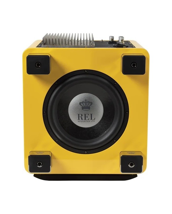 Sub driver fibra carbonio REL Acoustics T9x SE Le Mon Yellow
