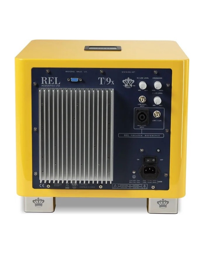 Sub driver fibra carbonio REL Acoustics T9x SE Le Mon Yellow