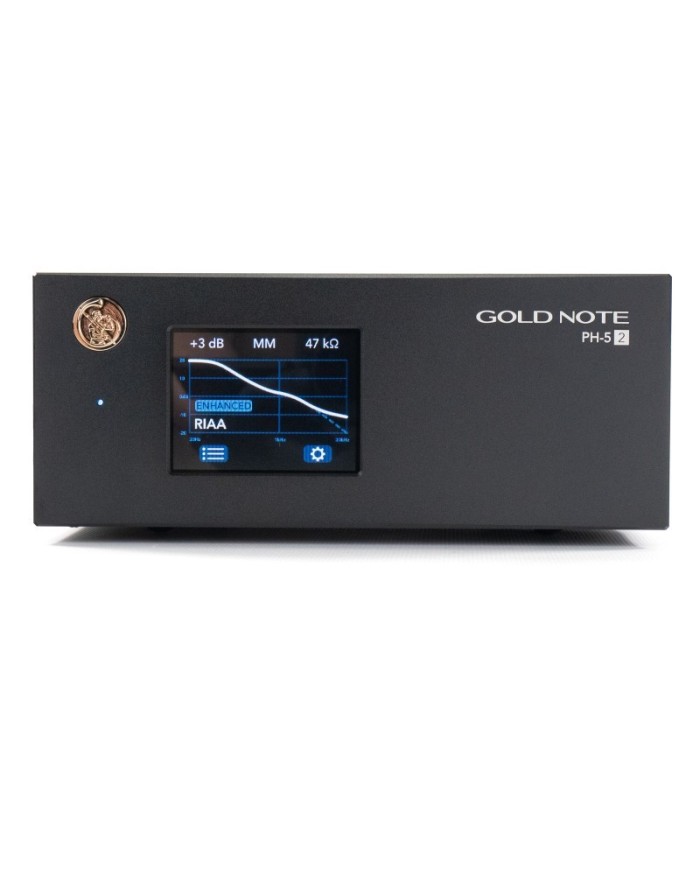 Pre Phono MM/MC con curve RIIA Gold Note PH-5.2 Nero