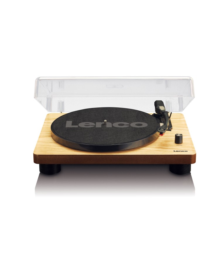 LENCO L-50 WOOD GIRADISCHI 3 VELOVITA' USB COPERCHIO E SPEAKER INCORPORATI NUOVO