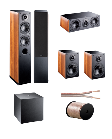 KIT 5.1 COMPLETO INDIANALINE NOTA 550+260+740+ SUB ATTIVO BASSO 840 COLORE NERO 