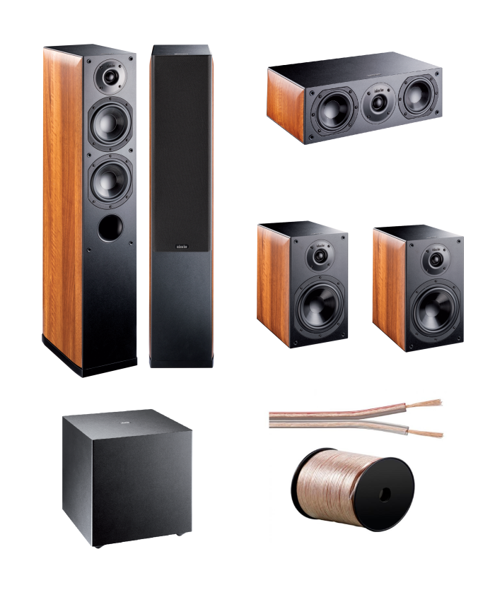 KIT 5.1 COMPLETO INDIANALINE NOTA 550+260+740+ SUB ATTIVO BASSO 840 COLORE NERO 