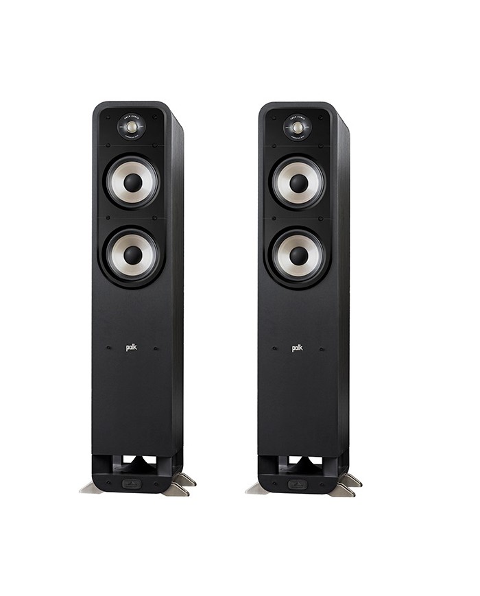 Polk Audio S55e Coppia Diffusori da Pavimento 2 5 vie Bass Reflex Nero