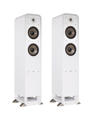 Polk Audio S55e Coppia Diffusori da Pavimento 2 5 vie Bass Reflex Bianco