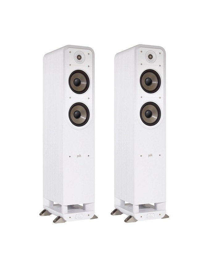 Polk Audio S55e Coppia Diffusori da Pavimento 2 5 vie Bass Reflex Bianco
