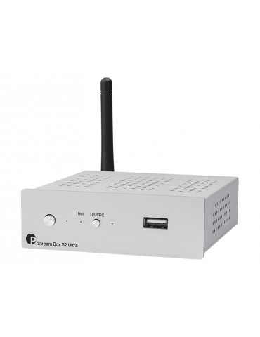 Pro-ject Stream Box S2 Ultra silver Streamer di rete ad alta risoluzione PCM 32bit/352.8KHz e DSD256