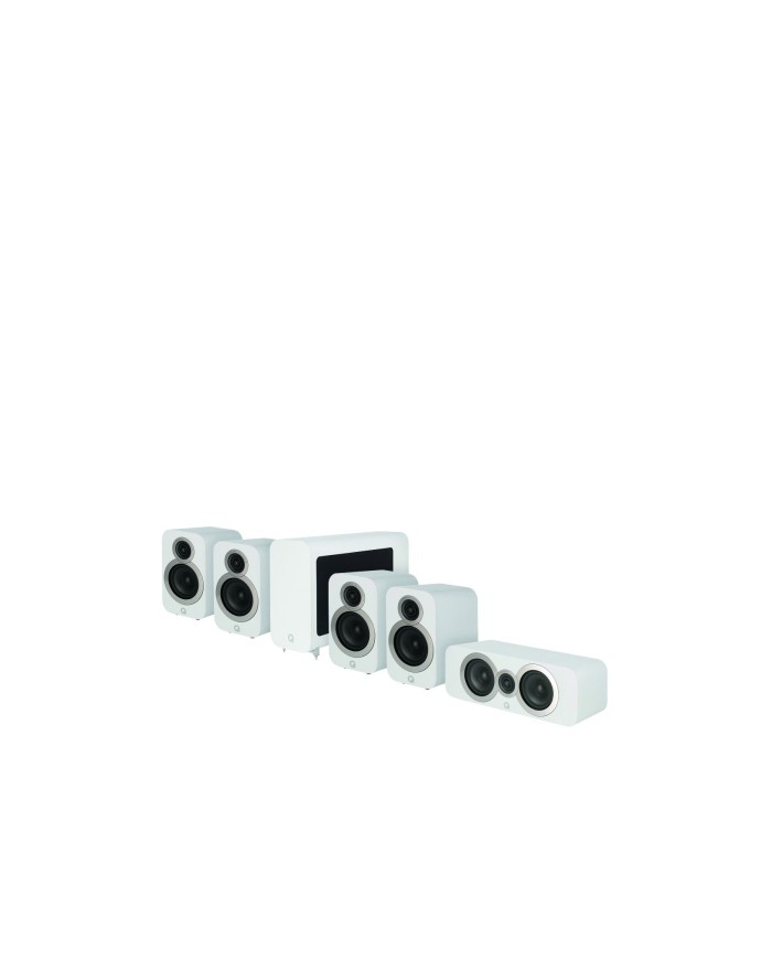 Q Acoustics Q 3010i Cinema Pack 5 Satelliti e Subwoofer Attivo Bianco
