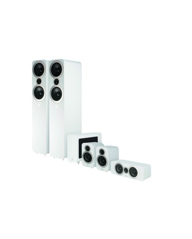 Q Acoustics Q 3050i Cinema Pack 5 Satelliti e Subwoofer Attivo Bianco