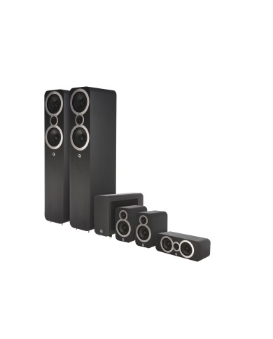 Q Acoustics Q 3050i Cinema Pack 5 Satelliti e Subwoofer Attivo Nero