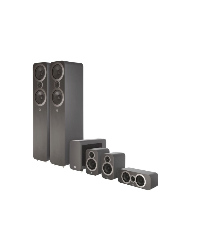 Q Acoustics Q 3050i Cinema Pack 5 Satelliti e Subwoofer Attivo Grigio