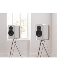Q Acoustics Q CONCEPT 300 Diffusori 2 vie + Stand Tensegrity Nero Laccato e Palissanndro
