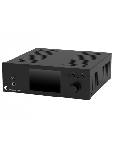 Pro-Ject Pre Box RS2 Digital nero Preamplificatore di riferimento dual mono con sezione DAC interna