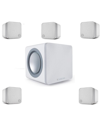 CAMBRIDGE AUDIO MINX BIANCO KIT DIFFUSORI 5.1 SIGILLATI GARANZIA UFFICIALE ITALIA