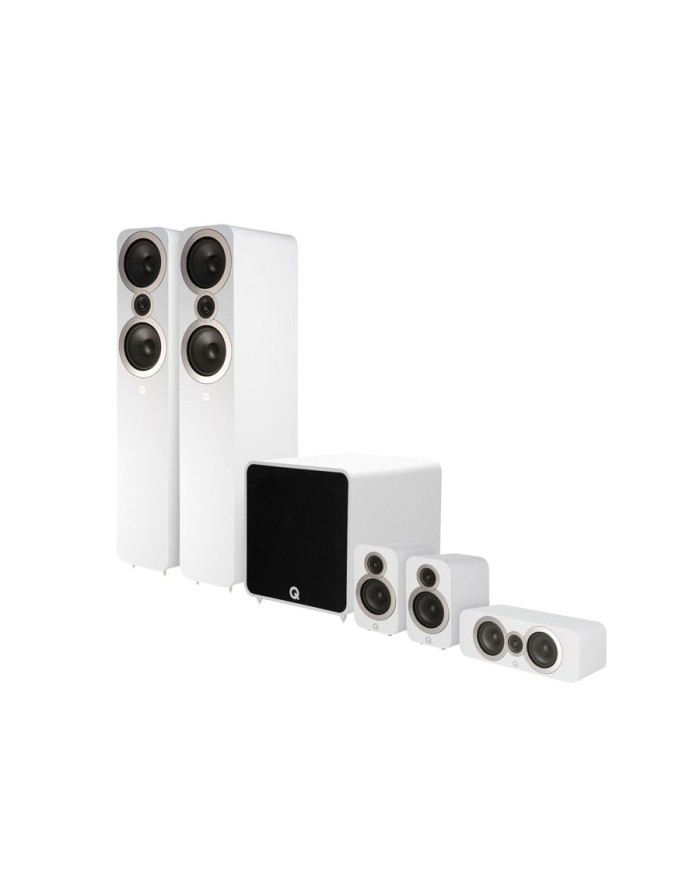 Q Acoustics 3050i Plus Cinema Pack bianco kit diffusori 5.1