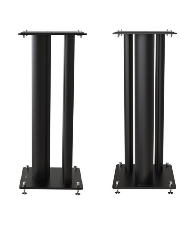 Norstone Stylum Max nero coppia stand triplo pilastro 60cm in metallo