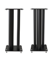 Norstone Stylum Max nero coppia stand triplo pilastro 60cm in metallo