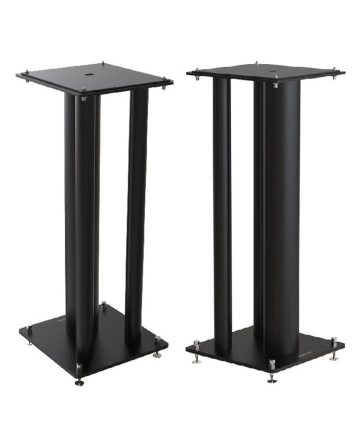 Norstone Stylum Max nero coppia stand triplo pilastro 60cm in metallo
