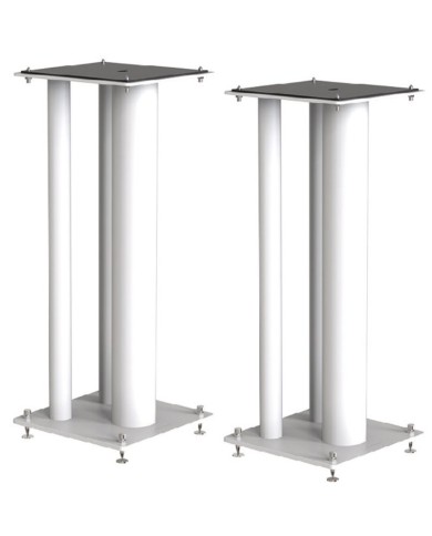 Norstone Stylum Max bianco coppia stand triplo pilastro 60cm in metallo