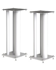 Norstone Stylum Max bianco coppia stand triplo pilastro 60cm in metallo