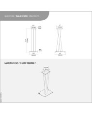 Norstone Walk coppia stand in metallo e vetro per diffusori