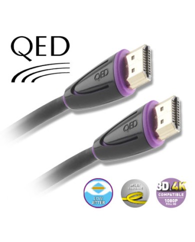 QED PROFILE EFLEX CAVO HDMI HIGH SPEED DA 1 METRO BLACK
