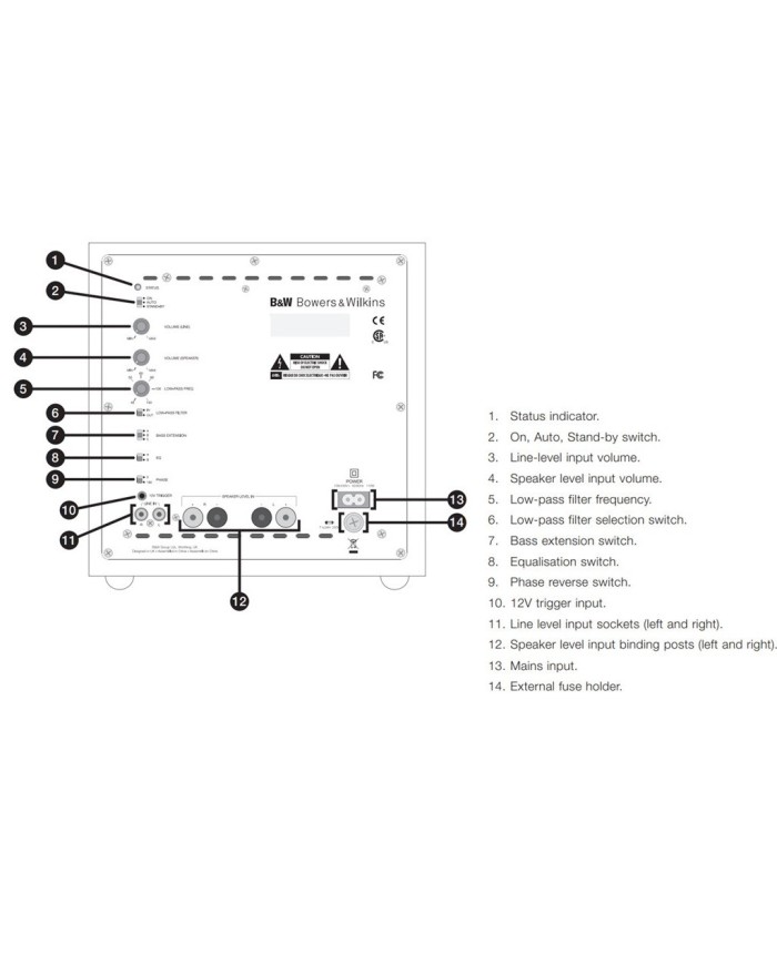 b&W asw610  ASW610 Sub  subwoofer b&W  sub amplificato