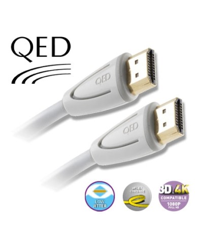 QED PROFILE EFLEX CAVO HDMI HIGH SPEED DA 1 METRO BIANCO