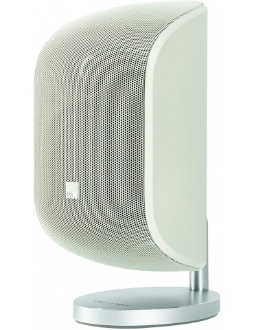B&W M1 Bianco Diffusore Compatto di design a 2 vie con supporto da tavolo e parete Prezzo Singolo Diffusore
