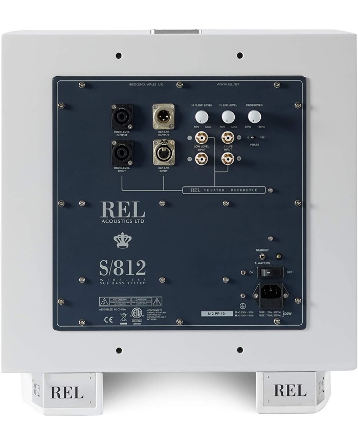 rel acoustics REL ACOUSTICS S 812 bianco subwoofer attivo