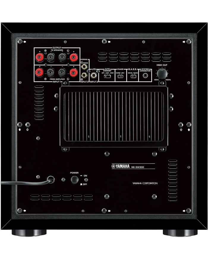 Yamaha NS-SW300 subwoofer nero laccato 250 W cono 25cm